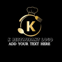 k Restaurant Logo template