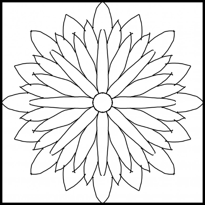 K. Flower Art Template PosterMyWall