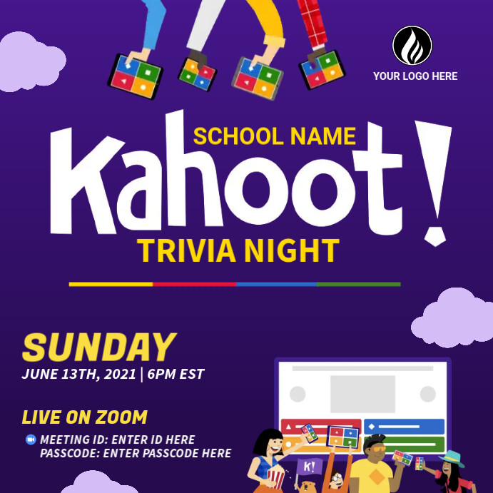 Copy of Kahoot Trivia Night PosterMyWall Copy of Kahoot Trivia Night PosterMyWall
