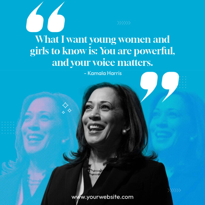 Kamala Harris quotes Instagram Post template