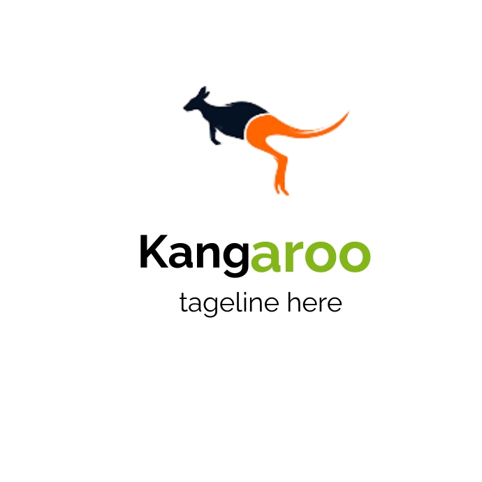 Female Roo Logo Kangaroo Logo Design