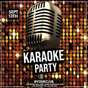 Karaoke Night Video Ad Design Template Postermywall