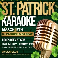 karaoke, saint patrick's karaoke Wpis na Instagrama template