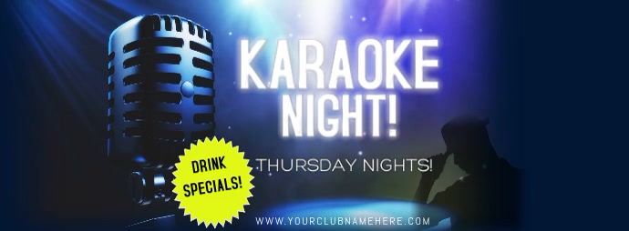 KARAOKE Фотография обложки профиля Facebook template