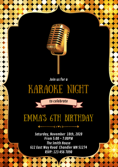 Free Printable Karaoke Party Invitations