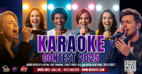 Karaoke Contest Facebook Shared Image template