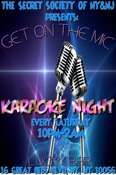 Karaoke Template | PosterMyWall