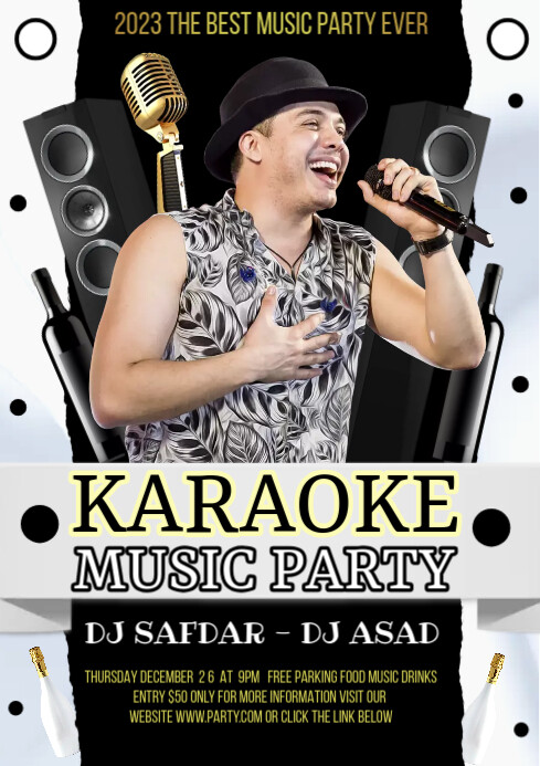 Karaoke Template PosterMyWall
