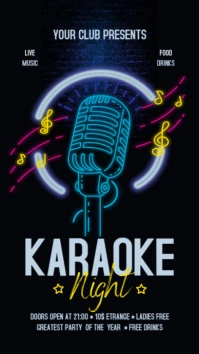 Karaoke Affichage numérique (9:16) template