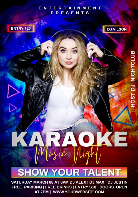 Karaoke Template | PosterMyWall