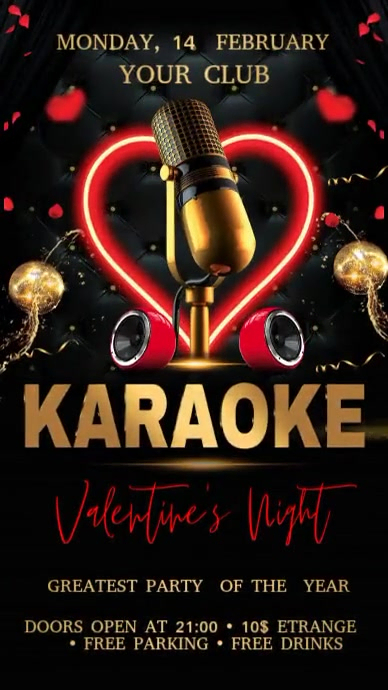 Karaoke Template PosterMyWall