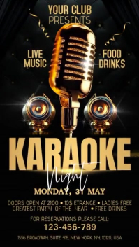 Karaoke Template PosterMyWall