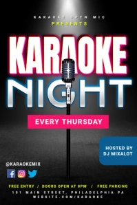 Karaoke Tumblr Graphic template