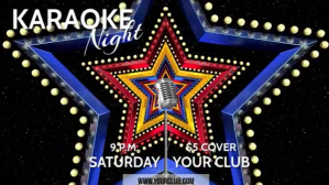 Noir Karaoke Night Digital Display Template