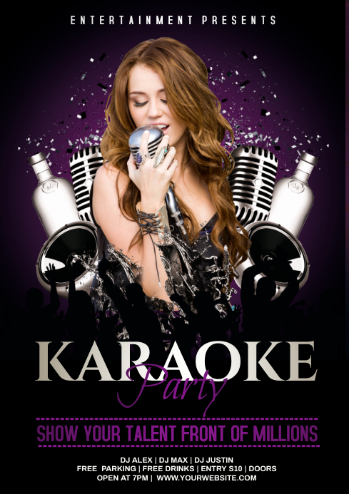 Karaoke Template | PosterMyWall