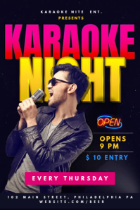 Karaoke Illustration Tumblr template