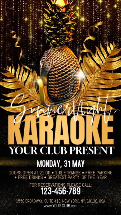 Karaoke Template | PosterMyWall