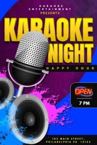 Karaoke Tumblr Graphic template