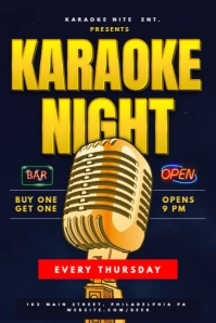 Karaoke Tumblr Graphic template