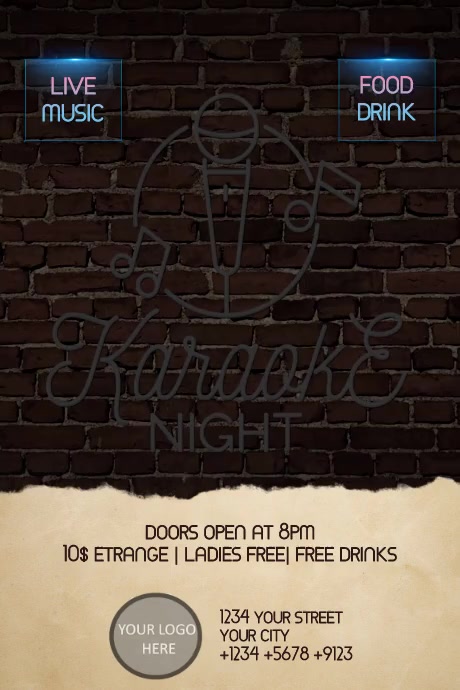 Copy of Karaoke | PosterMyWall