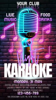 Noir Karaoke Night Umbukiso Wedijithali Template