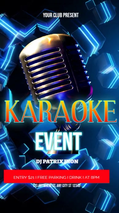 Karaoke Event Instagram Reel template