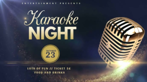 karaoke event video template for facebook cover Film w tle na Facebooka (16:9)