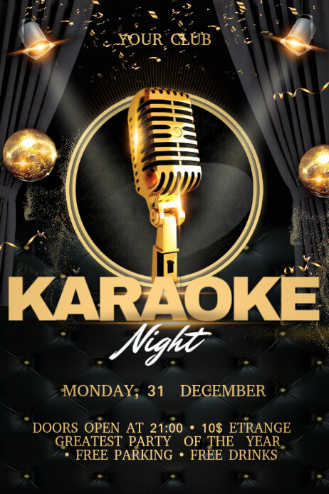 Karaoke Flyer Template PosterMyWall