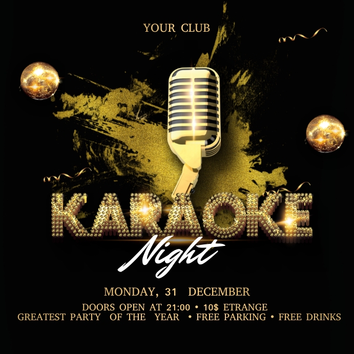 Plantilla de Folleto de Karaoke | PosterMyWall
