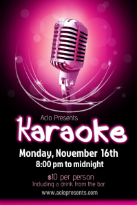 karaoke flyer template dc729ee6f51a1a07965457be6c78354d