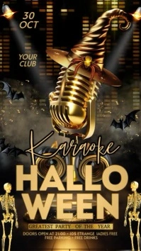 Karaoke Halloween Digital Display (9:16) template