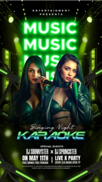 Karaoke instagram story template