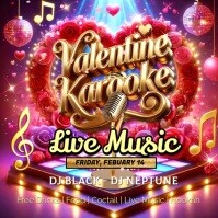 Rosa Valentine Karaoke Night Instagram Post Template