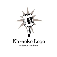 Karaoke logo design template free download Logotipo