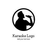 Karaoke logo design template free download Logotipo