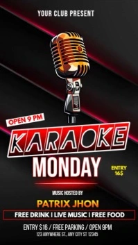 Karaoke monday video Instagram Reel template