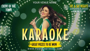 Karaoke Music night, Disco Music Night Blog Nagłowek bloga template
