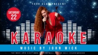Karaoke Music night, Disco Music Night Blog template