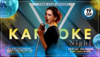 Karaoke Music night, Disco Music Night Blog template