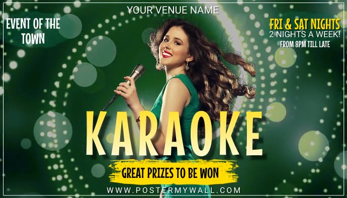 Karaoke Music night, Disco Music Night Blog Nagłowek bloga template