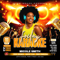 Karaoke Music Night Instagram Post Video template