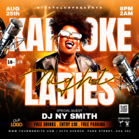 Karaoke Music Night Party Publicação no Instagram template