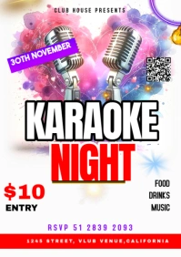 karaoke night A1 template