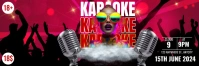 Karaoke Night Заголовок Twitter template