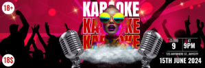 Karaoke Night Encabezado de Twitter template