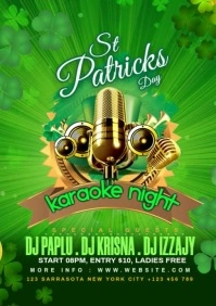 Karaoke Night A4 template