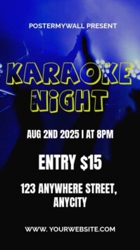 KARAOKE NIGHT Instagram Reel template