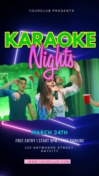 Karaoke Night Instagram Reel template