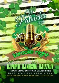 Karaoke Night A3 template