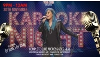 Karaoke Night Koptekst blog template